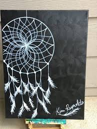 Black And White Dream Catcher Background Painting The Catcher Of Dreams Etsy Painting Dream Painting Dream Catcher