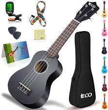 En2182 stainless d handle fully recyclable for. Amazon Com Ieco Soprano Ukulele Beginner Kit For Kids Adults 21 Inch Ukelele W Case Strap Tuner Strings Picks Black Musical Instruments