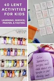 I used to dread teaching lent to my kiddos because the material that i could find was above their understanding. Lent Activities For Kids A 40 Day Countdown Exploring Domesticity