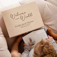 Baby keepsakes for hands & footprint are perfect way to preserve your little one's sweet moments for 1st month or baby's 1st year into long lasting memories to cherish. Personalised Baby Keepsake Memory Box For New Mums By Dust And Things Notonthehighstreet Com