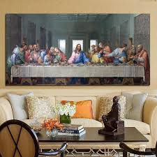 Famous Paintings Leonardo Da Vinci S The Last Supper Poster Fine Art Canvas Print Canvas Art Prints Fine Arts Posters Canvas Art Painting