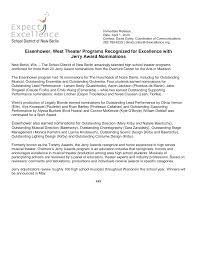 Eisenhower, West Theater Programs Recognized for Excellence with Jerry  Award Nominations
