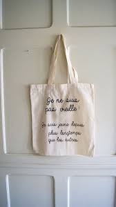 Tote Bag Tote Bag Avec Message Par Persephoneboutique Sur Etsy Sac Personnalise Sac Projets De Couture