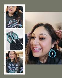 LINEMAN'S RODEO FRINGE Lightning Bolt Earrings