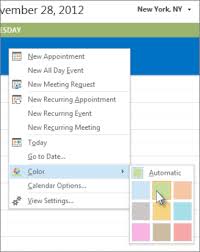 How to change ribbon color scheme in outlook? Change The Background Color Of Your Calendar Outlook