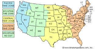 Arizona Time Zone Time Zone Map Time Zones Mountain Time Zone