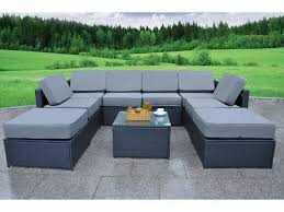 Wicker patio chairs have been the gold standard in outdoor decor for decades. Mcombo Outdoor Patio Black Wicker Furniture Sectional Set All Weather Resin Rattan Chair Conversation Sofas With Water Resistant Cushion Covers 6085 9pc Grey Cushion Newegg Com