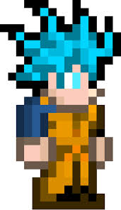 Let's get our hands on some balls! Super Saiyan Blue Terraria Character Grid Paint