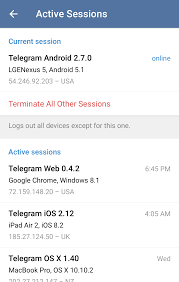 Active Sessions and Two-Step Verification