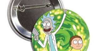 Rick And Morty Button Rick And Morty Morty Rick