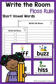 Write The Room Floss Rule Digraph Phonics Centers Reading Words