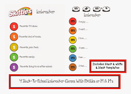Icebreaker questions for college students. M M And Skittle Icebreaker Games Classroom Freebies School Icebreakers First Day Of School Activities Icebreaker Games For Kids