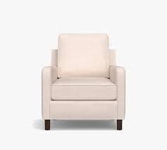 Chester aqua arm chair a high quality, solid chair that features a solid wood frame. Tyler Curved Arm Upholstered Armchair Pottery Barn