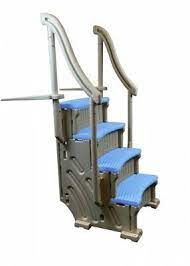 Confer Curve Above Ground Swimming Pool Steps With Blue Treads For Sale Online Ebay Pool Steps Pool Ladder Above Ground Pool Ladders