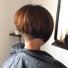 For those with bigger foreheads. Shaved Back Bob Haircuts Novocom Top