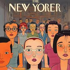 Colorful New Yorker Cover Vintage Cartoon Gag 1