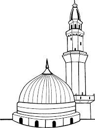 kaaba outline coloring page islamic art pattern islamic art pattern art