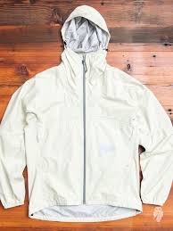 3l Light Rain Jacket In Off White Blue Owl Workshop