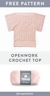 A wide variety of grace knitting options are available to you, such as decoration, technics, and material. Patons Grace Yarn Pattern Create This Lovely Openwork Crochet Top With Patons Grace Yarn Crochet Tops Free Patterns Crochet Ladies Tops Crochet Sweater Dress