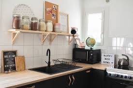 Cuisine Ikea Noire Et Bois Industrial Kitchen Strasbourg By Oh Ma Deco