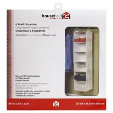 Maybe you would like to learn more about one of these? Household Essentials 6 Shelf Hanging Closet Organizer With Plastic Shelves Natural Canvas Walmart Com Walmart Com
