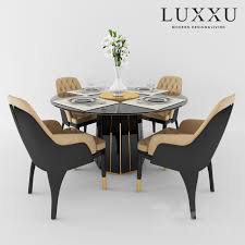 3d Models Table Chair Chair Table Set 1 By Luxxu Table And Chairs Table Settings Table