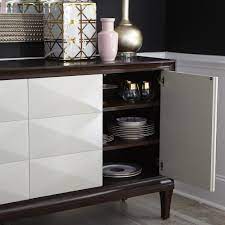 Brown Gray Credenza Adjustable Shelves Adjustable Shelving Furniture Entertainment Credenza