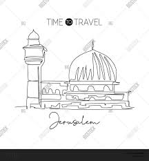 It was constructed in 751 and replaced an older wooden mosque. One Single Line Vector Photo Free Trial Bigstock