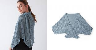Defacto modest knit tunic g5196az magenta. Crescent Knitted Lace Shawl Free Knitting Pattern