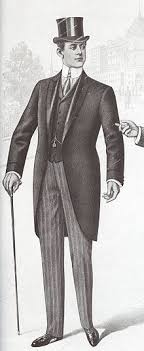 The classic black and white or black and tan. History Of Suits Wikipedia