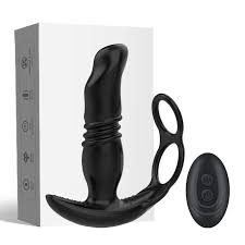 Restrained prostate play for submissive delight