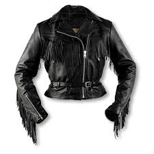 Womens Interstate Leather Fringe Jacket 149131 Insulated