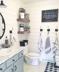 Modern farmhouse bathroom decor ideas with cabinets designs. I Love How Open This Feels It Is Just Big Bit Its Also Light And Bright M Farmhouse Bathroom Decor Bathroom Decor Bathroom Makeover