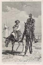 Sancho panza is a fictional character in the novel don quixote written by spanish author don miguel de cervantes saavedra in 1605. Don Quixote And Sancho Panza Discuss Drawing By Mary Evans Picture Library