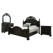 Gtu furniture modern white lacquered queen size bedroom set (4 pc). Beds Bedrooms Bedroom Sets El Dorado Furniture