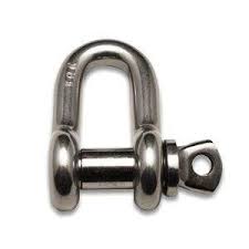 Grade 316 Stainless Rigging Hardware Screw Pin D Shackle