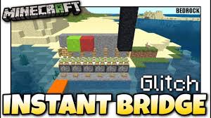 Minecraft Instant Bridge Glitch Tutorial Mcpe Xbox Bedrock Minecraft Bedrock Glitch