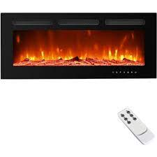Here are some things you need to know about fireplace inserts. Euhomy Pamapic 40 In Vent Free Electric Fireplace Insert Sh Blqr40 Wh3 The Home Depot