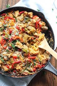 Cajun Chicken Spaghetti Squash Bake Destination Delish Squash Recipes Baked Spaghetti Squash Recipes