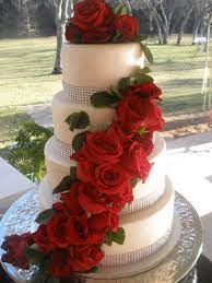 Fresh flowers on fondant cake. 4 Tier Wedding Cake Fresh Flowers Fondant Cakecentral Com