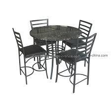 Find great deals on ebay for counter height dining table set. China Unihomes 5 Piece Kitchen Table Set Brown Faux Marble Top Counter Height Dining Table Set With 4 Black Leather Upholstered Chairs China Dining Room Sets Dining Table Set