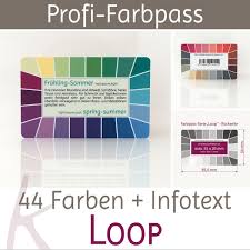 Farbpass Farbtyp Fruhling Sommer Mischtyp Mit 44 Farben Loop Farbtypen Farben Sommertyp Farben