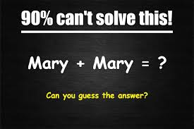Can you decipher this phrase: Mary Mary Puzzle Answer Tricky Riddle Riddlester