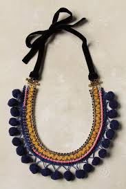 Woolen Bobbles Velvet Ribbons And Luxe Gold Chains Inspired By The South American Winter Moon By Akong London Bijoux Bijoux Tribaux