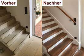 Da es dieses wochenende anderweitig keine großen projekte gab egal ob neu oder alt, bevor das laminat auf die treppe kann, muss die treppe gründlich gereinigt nun kommt das laminat wieder weg und die schiene wird verbohrt. Treppenrenovierung In Laminat Mit Laminatstufen Verkleidet Treppenrenovierung Alte Treppen Sehen Wieder Wie Neu Aus