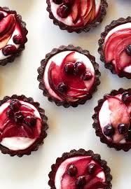 Ricotta Cranberry And Pear Mini Tarts Recipe Mini Tart Recipes Mini Tart Tart Recipes