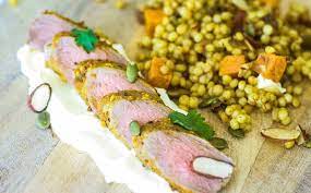 Place chops on a broiler pan coated with cooking spray, broil 4 minutes on each side or until desired degree of doneness couscous: Moroccan Couscous And Lamb Tenderloins In The Steam Oven Steam Bake