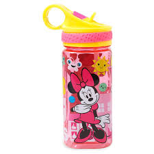 Product Image Of Minnie Mouse Water Bottle With Built In Straw 1 Disney Water Bottle Kids Water Bottle Water Bottle