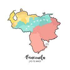 Te Amo Venezuela Vivavenezuela Illustrated Map Map Wallpaper Map Tattoos