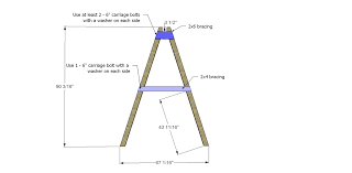 Free Diy Furniture Plans How To Build A Swing A Frame The Design Confidential Swing Set Diy Diy Swing Swing Set Plans